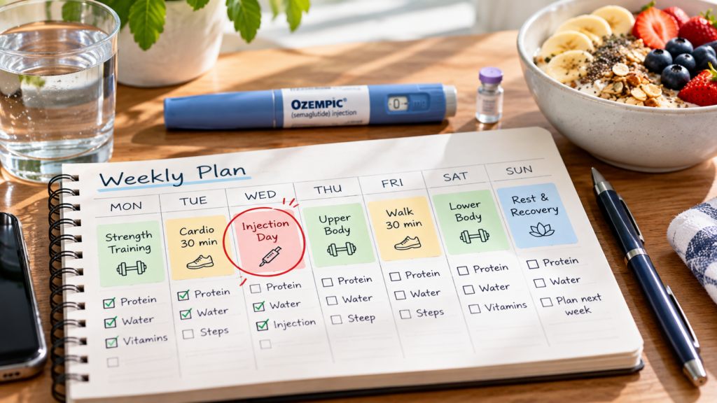 Planning protein intake around the weekly tirzepatide dose cycle