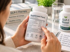 Reading a supplement label to evaluate ingredients and dosing